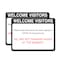 Signmission Welcome Visitors, Vinyl Decal, 7 in x 10 in OS-2PACK-NS-D-710-25588 - alternate 1